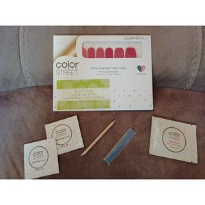 Color Street Nail Polish Strips How Rome-Antic Pink Glitter Retired